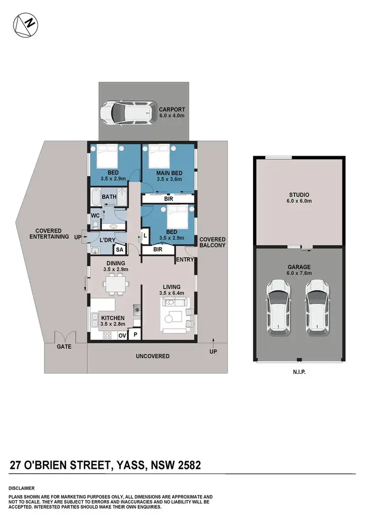 Floorplan of Homely house listing, 27 O'Brien Street, Yass NSW 2582