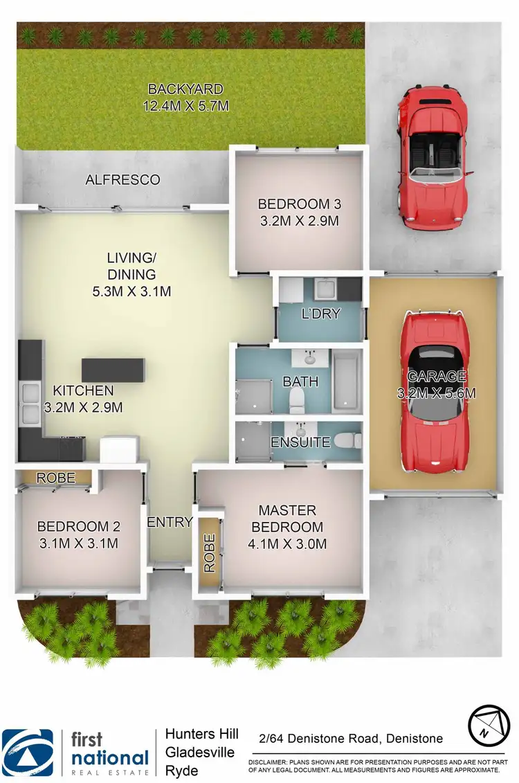 Floorplan of Homely villa listing, 2/64 Denistone Road, Denistone NSW 2114