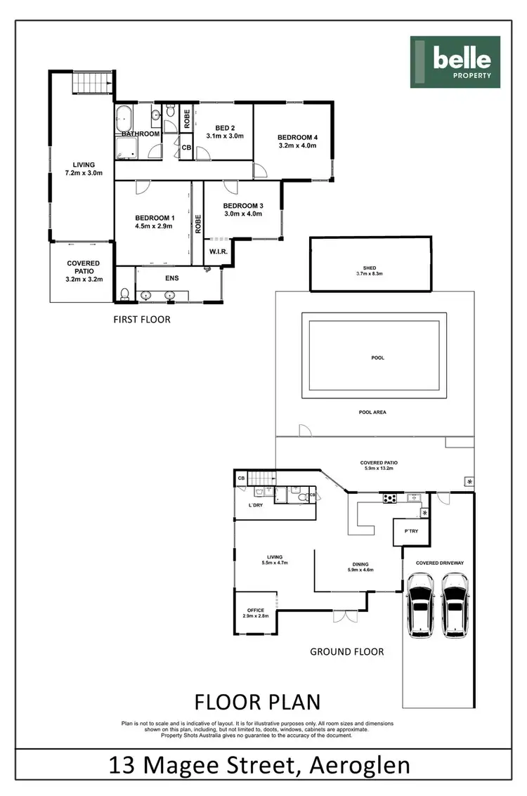 Floorplan of Homely house listing, 13 Magee Street, Aeroglen QLD 4870