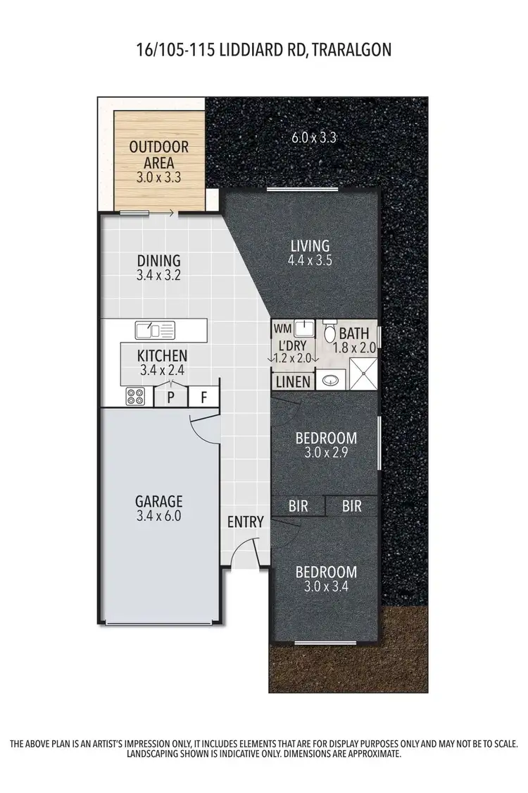 Floorplan of Homely house listing, 16/105-115 Liddiard Road, Traralgon VIC 3844