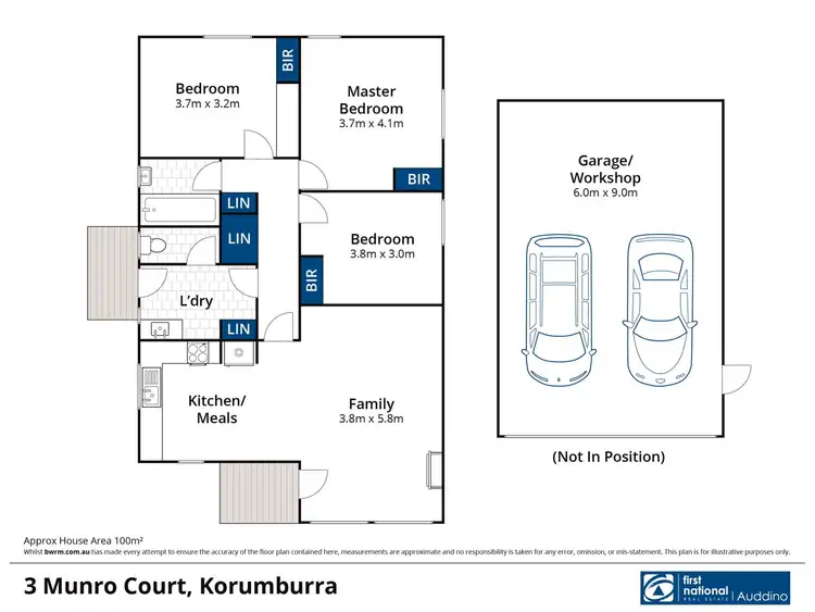 Floorplan of Homely house listing, 3 Munro Court, Korumburra VIC 3950