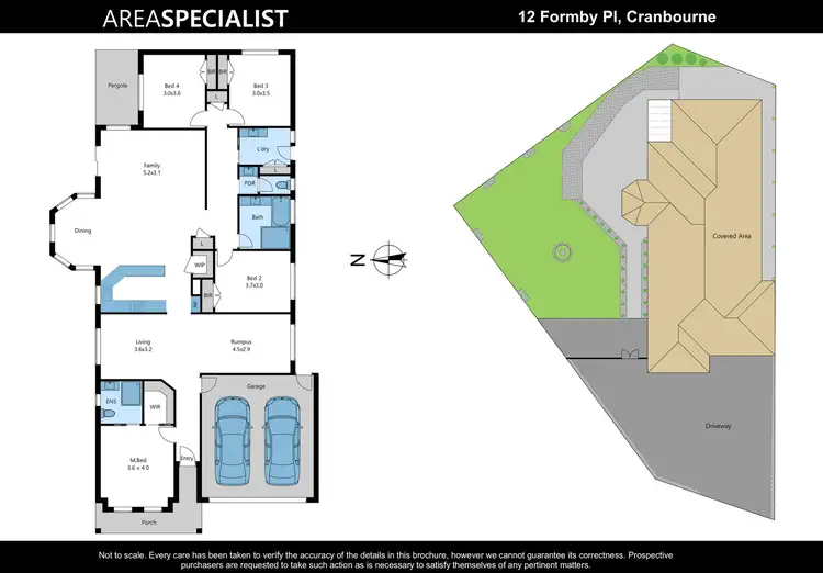 Floorplan of Homely house listing, 12 Formby Place, Cranbourne VIC 3977
