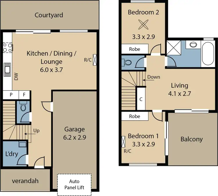 Floorplan of Homely townhouse listing, 21 Wildwood Street, Paralowie SA 5108