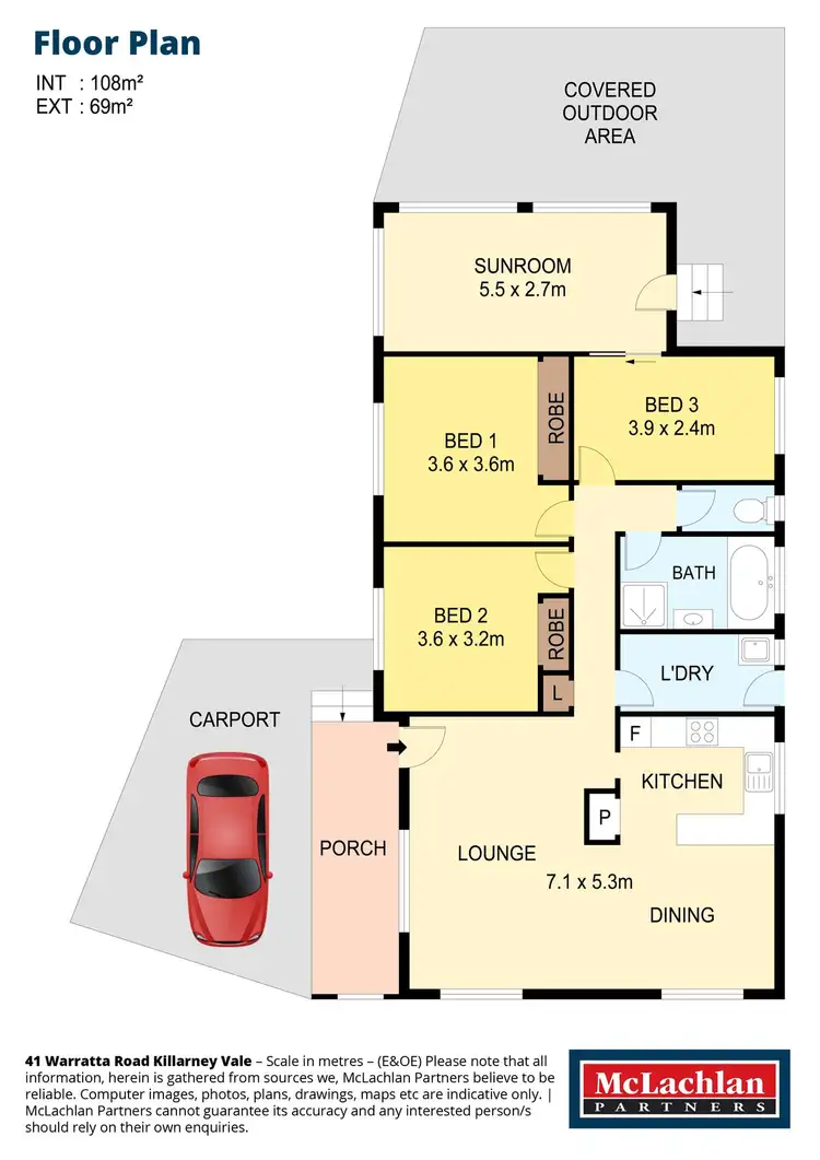 Floorplan of Homely house listing, 41 Warratta Road, Killarney Vale NSW 2261