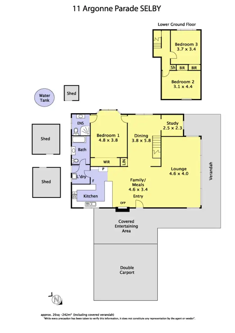 Floorplan of Homely house listing, 11 Argonne Parade, Selby VIC 3159