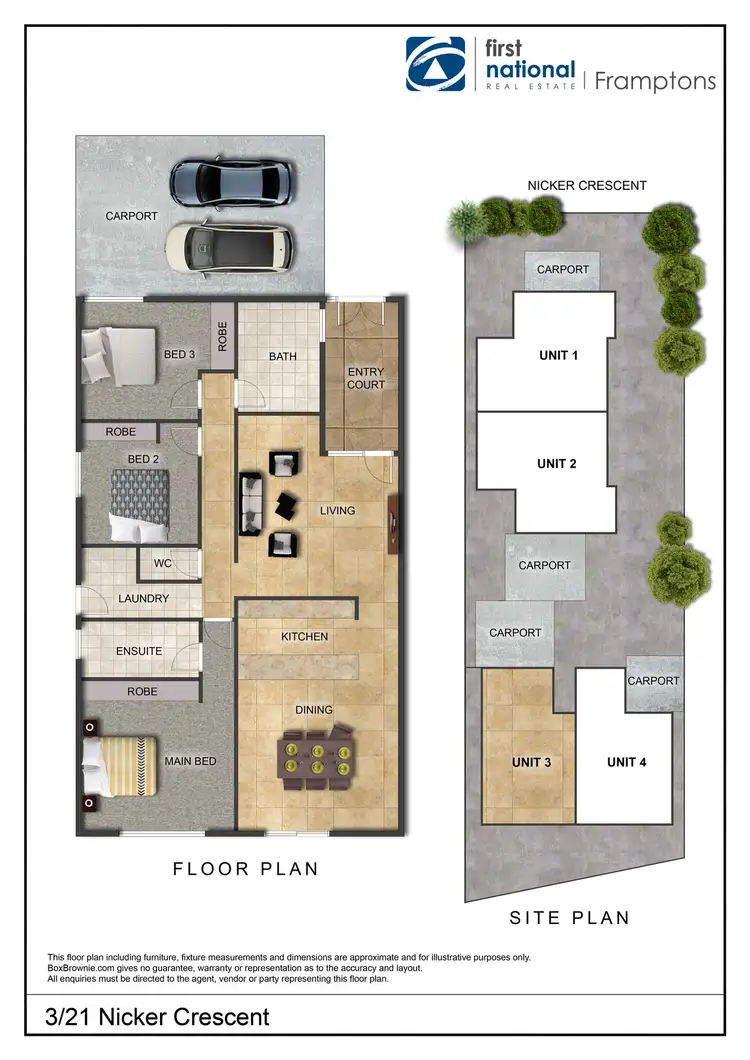 Floorplan of Homely unit listing, 3/21 Nicker Crescent, Gillen NT 870