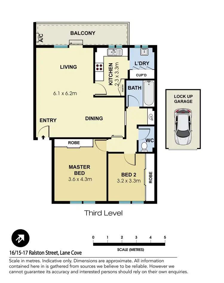 Floorplan of Homely apartment listing, 16/15-17 Ralston Street, Lane Cove NSW 2066