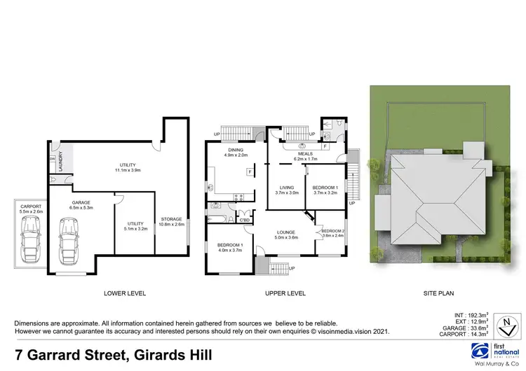 Floorplan of Homely unit listing, 1 & 2/7 Garrard Street, Girards Hill NSW 2480