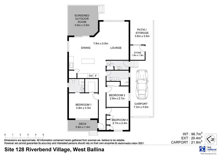 Floorplan of Homely house listing, 128/1 Riverbend Drive, West Ballina NSW 2478