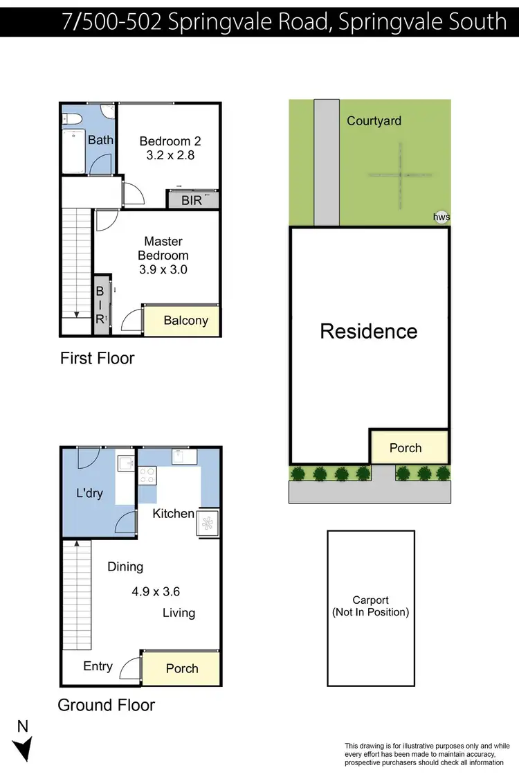 Floorplan of Homely townhouse listing, 7/500 Springvale Road, Springvale South VIC 3172