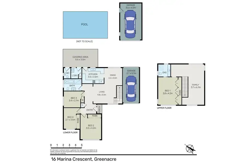 Floorplan of Homely house listing, 16 Marina Crescent, Greenacre NSW 2190