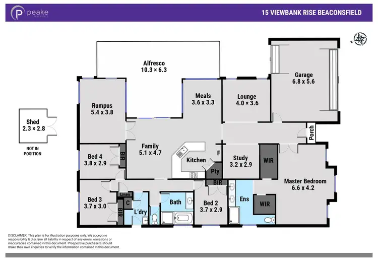 Floorplan of Homely house listing, 15 Viewbank Rise, Beaconsfield VIC 3807