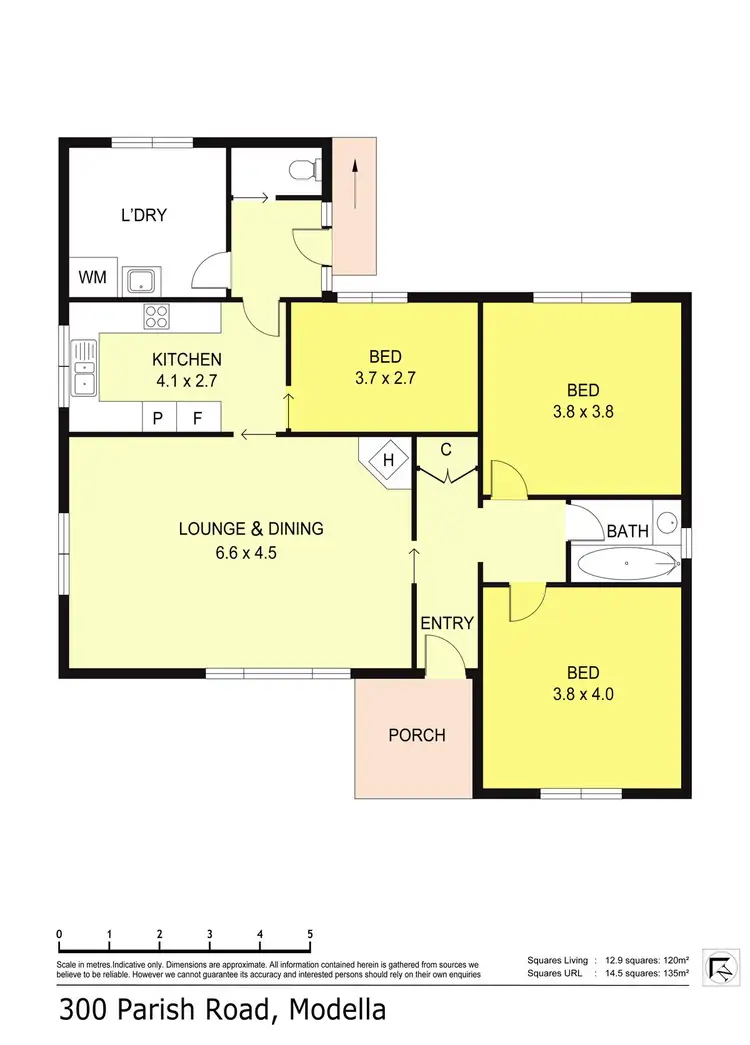 Floorplan of Homely house listing, 300 Parish Road, Modella VIC 3816