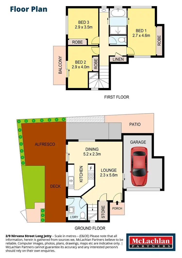 Floorplan of Homely townhouse listing, 2/9 Nirvana Street, Long Jetty NSW 2261