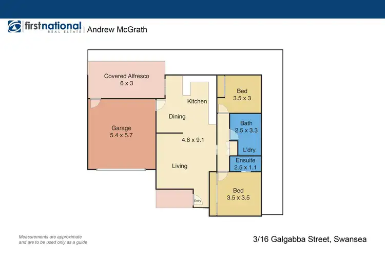 Floorplan of Homely villa listing, 3/16 Galgabba Street, Swansea NSW 2281