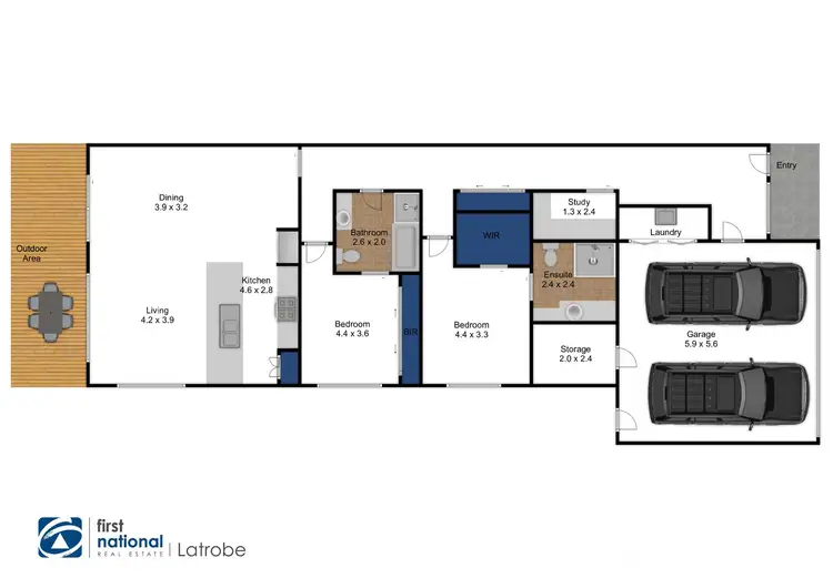 Floorplan of Homely house listing, 85A Breed Street, Traralgon VIC 3844
