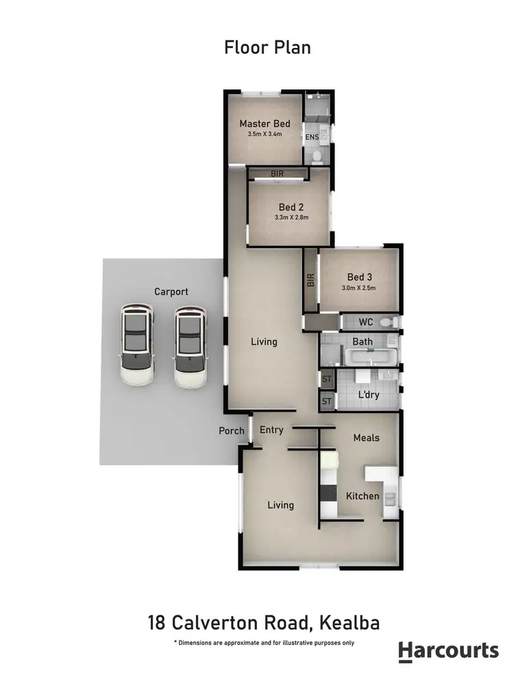 Floorplan of Homely house listing, 18 Calverton Road, Kealba VIC 3021