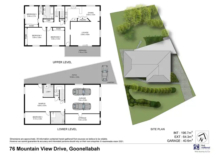 Floorplan of Homely house listing, 76 Mountain View Drive, Goonellabah NSW 2480