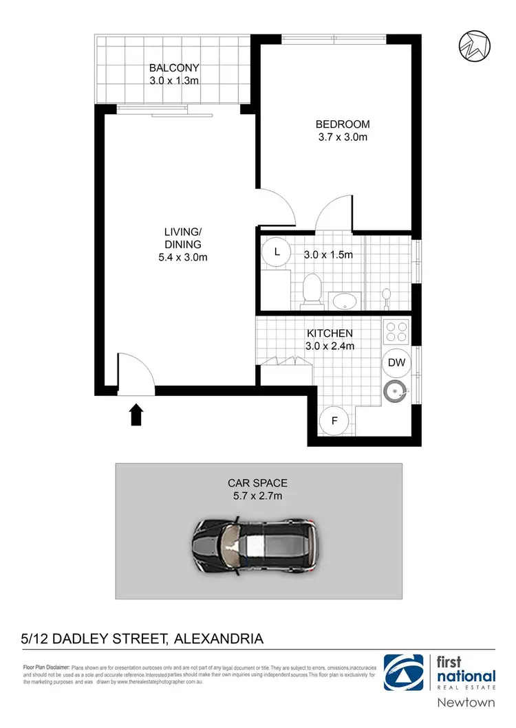 Floorplan of Homely apartment listing, 5/12 Dadley Street, Alexandria NSW 2015