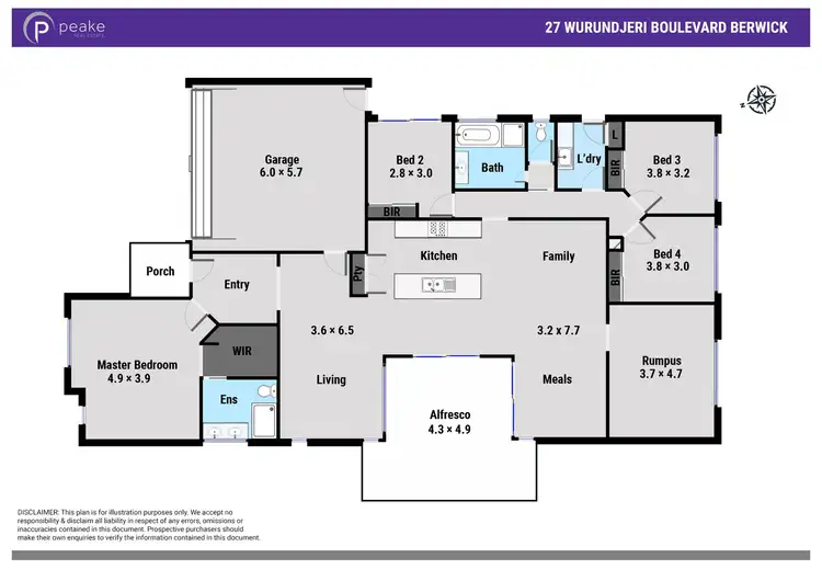 Floorplan of Homely house listing, 27 Wurundjeri Boulevard, Berwick VIC 3806