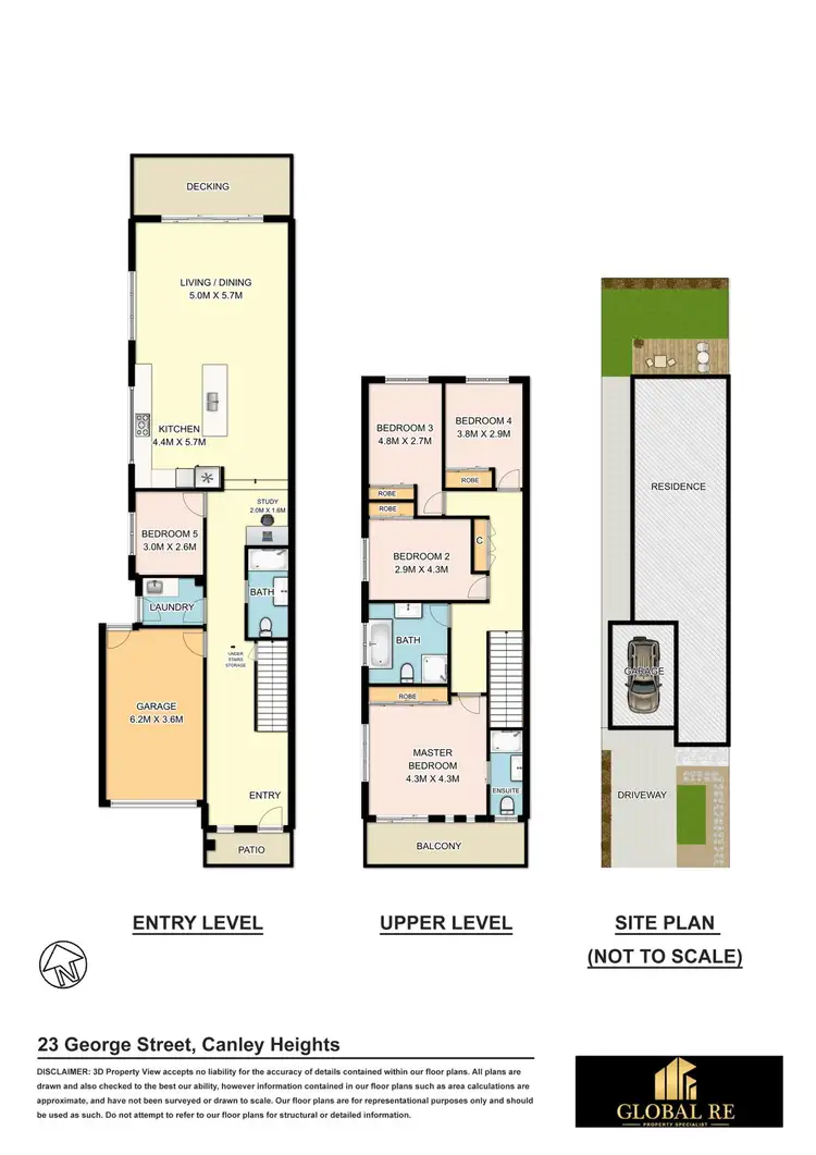 Floorplan of Homely semi-detached listing, 23 George St, Canley Heights NSW 2166