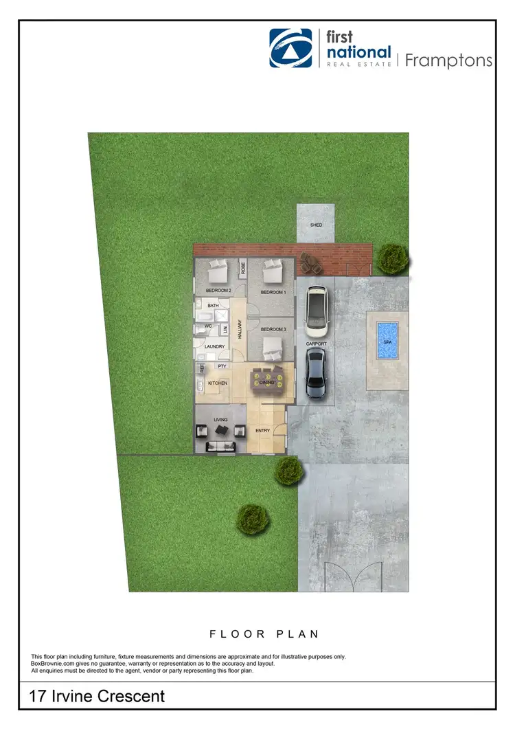 Floorplan of Homely house listing, 17 Irvine Crescent, Araluen NT 870