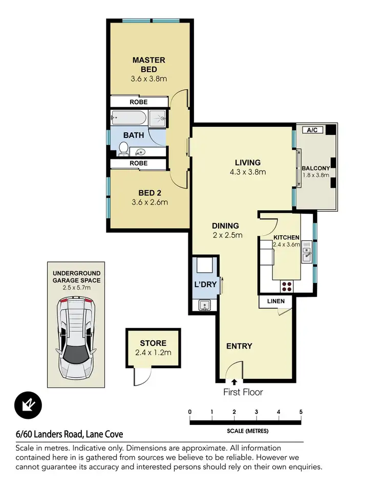 Floorplan of Homely apartment listing, 6/60 Landers Road, Lane Cove NSW 2066