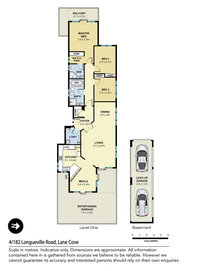 Floorplan of Homely apartment listing, 4/182 Longueville Road, Lane Cove NSW 2066