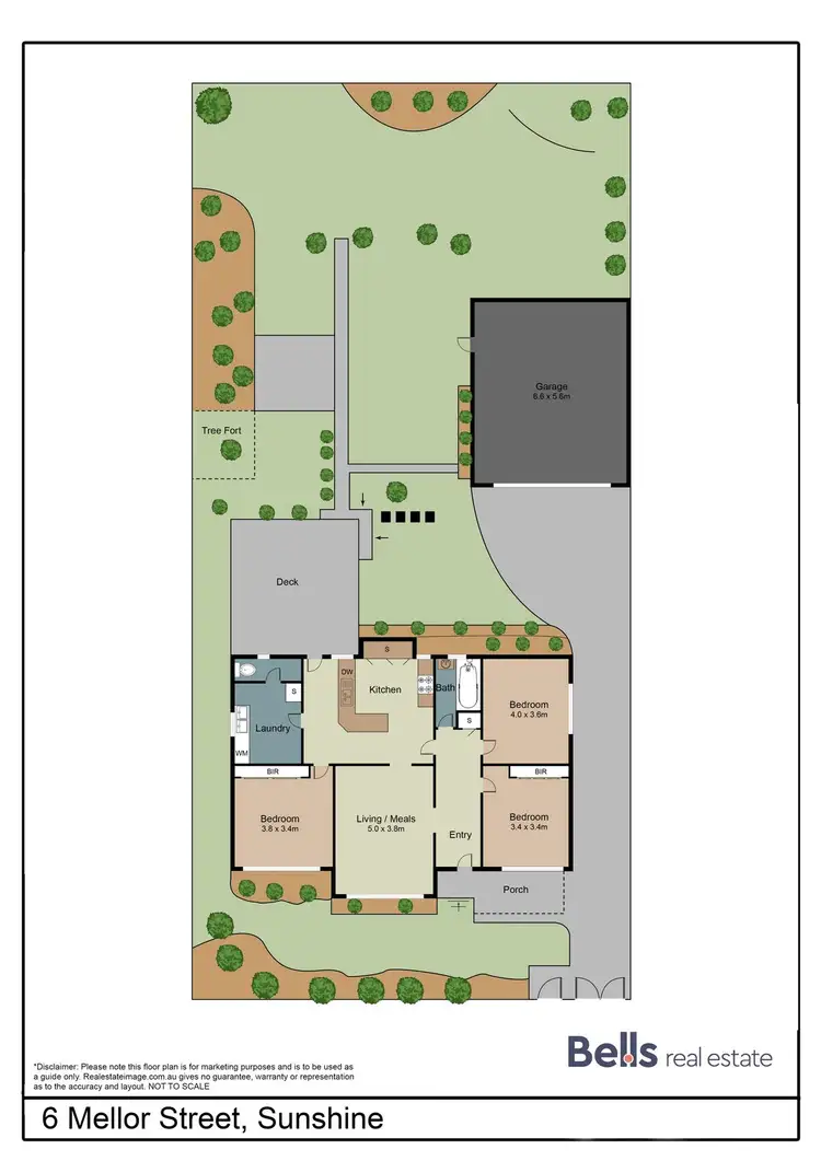 Floorplan of Homely house listing, 6 Mellor Street, Sunshine VIC 3020