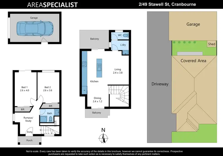 Floorplan of Homely unit listing, 2/49 Stawell Street, Cranbourne VIC 3977