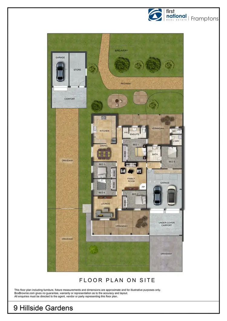 Floorplan of Homely house listing, 9 Hillside Gardens, Desert Springs NT 870