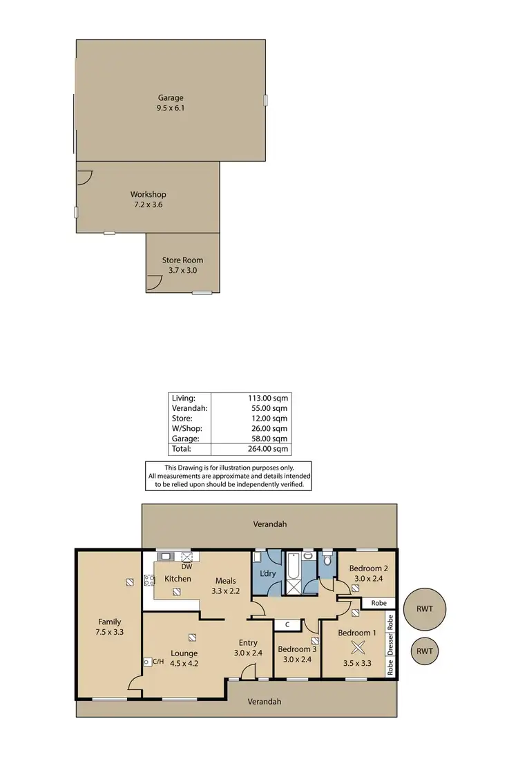 Floorplan of Homely house listing, 9 Cowan Road, Two Wells SA 5501