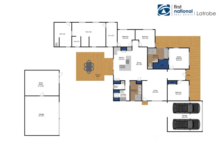 Floorplan of Homely house listing, 105 Breed Street, Traralgon VIC 3844