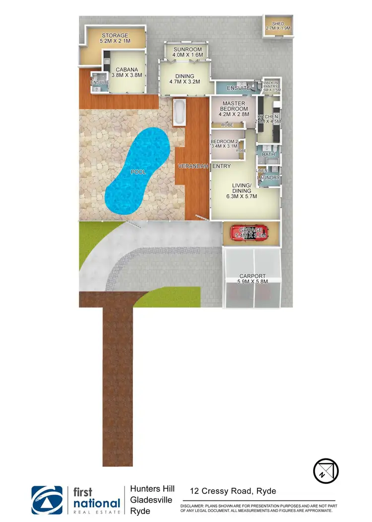 Floorplan of Homely house listing, 12 Cressy Road, Ryde NSW 2112