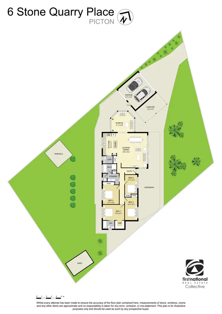 Floorplan of Homely house listing, 6 Stonequarry Place, Picton NSW 2571