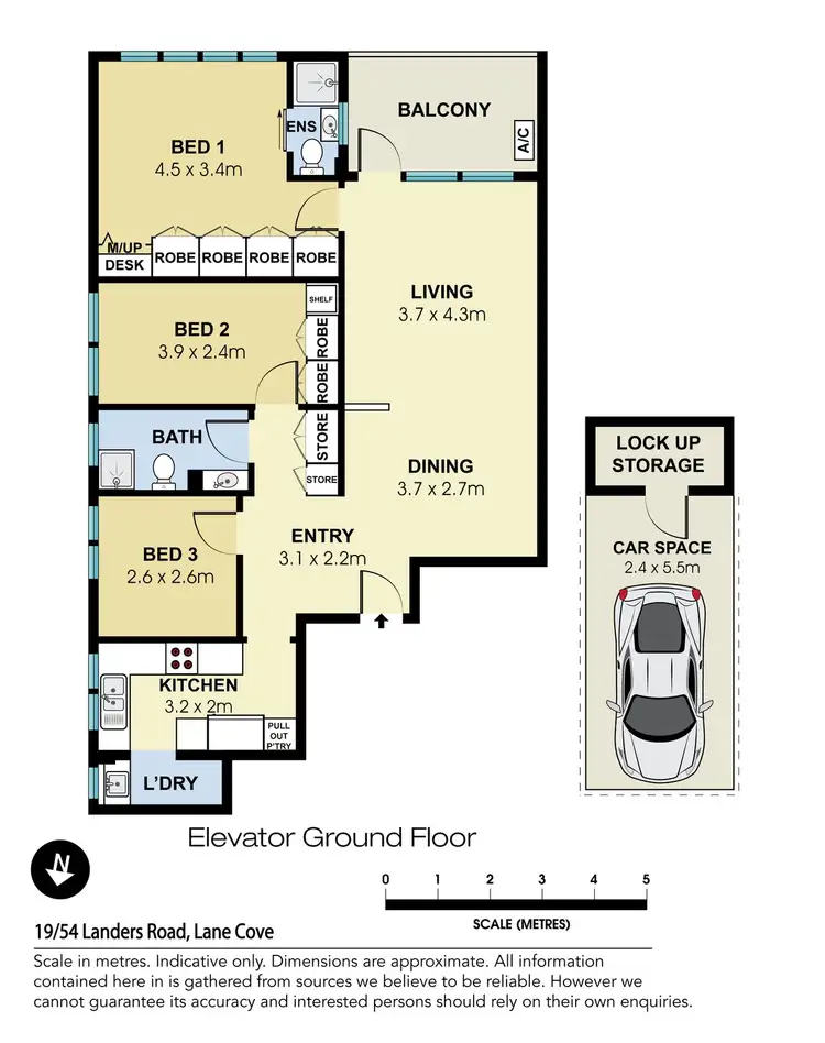 Floorplan of Homely apartment listing, 19/54 Landers Road, Lane Cove NSW 2066