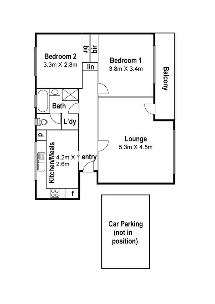 Floorplan of Homely apartment listing, 11/20 Fitzgerald Road, Essendon VIC 3040