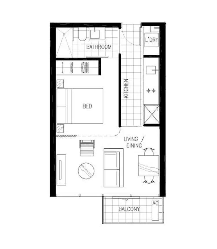 Floorplan of Homely apartment listing, 211/97 Flemington Road, North Melbourne VIC 3051