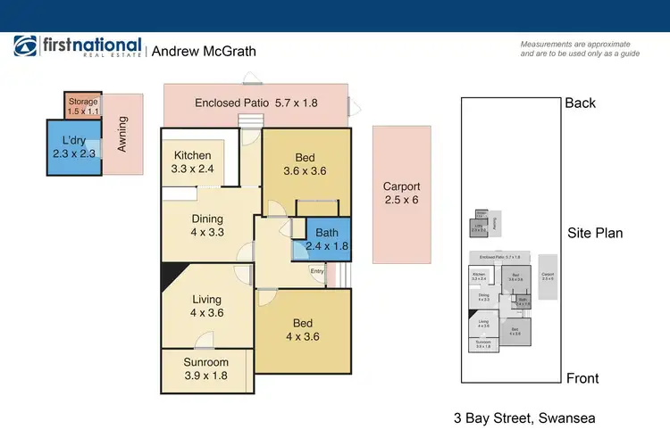 Floorplan of Homely house listing, 3 Bay Street, Swansea NSW 2281