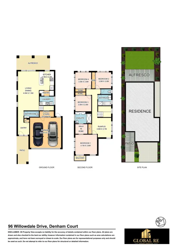 Floorplan of Homely house listing, 96 Willowdale Drive, Denham Court NSW 2565