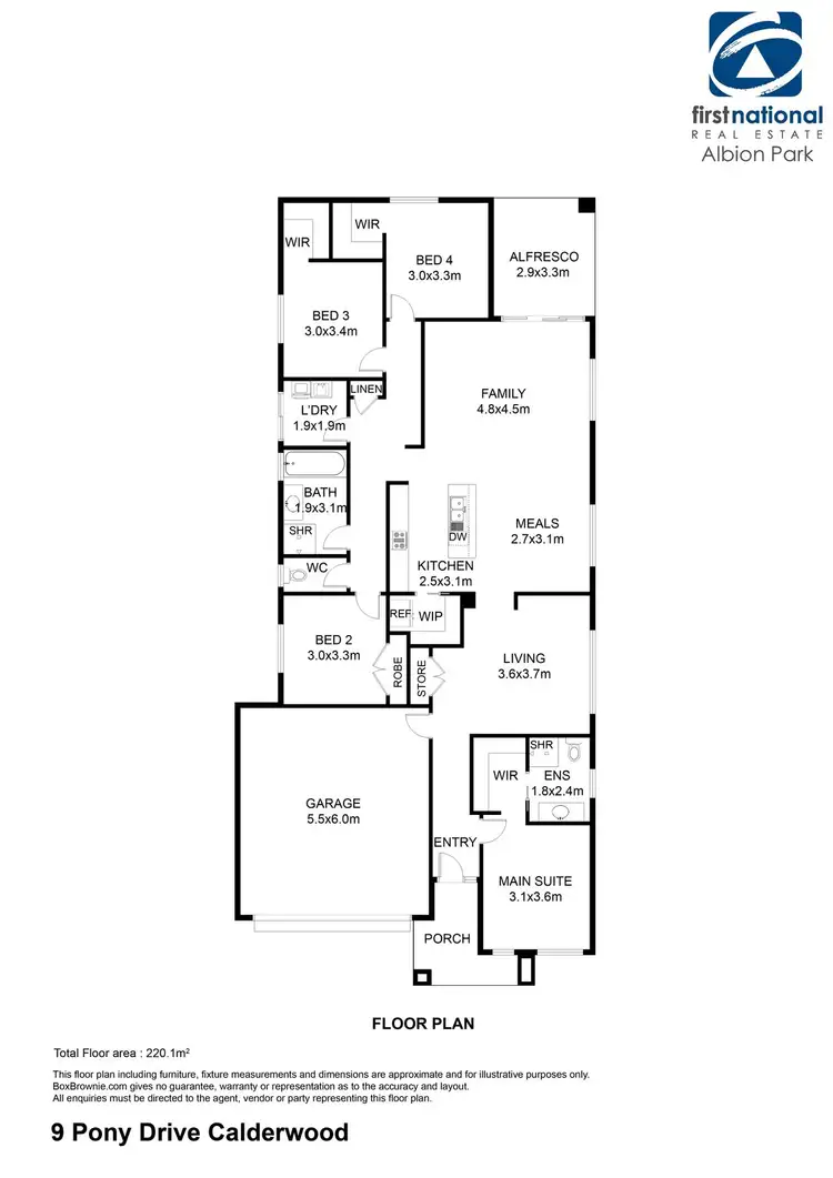 Floorplan of Homely house listing, 9 Pony Drive, Calderwood NSW 2527