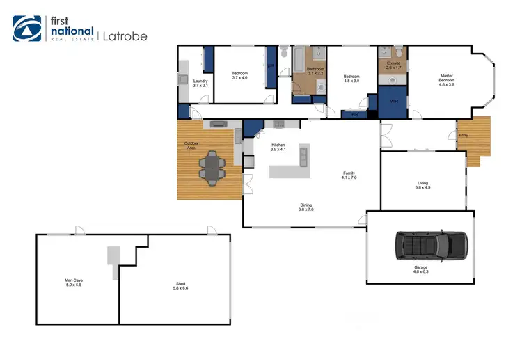 Floorplan of Homely house listing, 26 Elizabeth Street, Traralgon VIC 3844