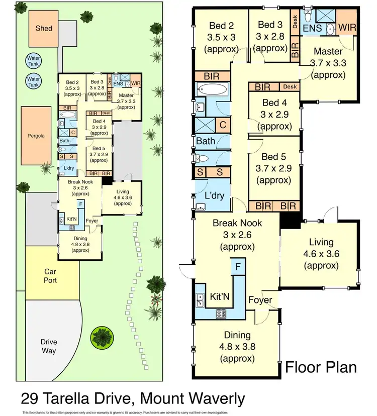 Floorplan of Homely house listing, 29 Tarella Drive, Mount Waverley VIC 3149