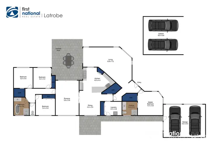 Floorplan of Homely house listing, 9 Merindah Court, Traralgon VIC 3844