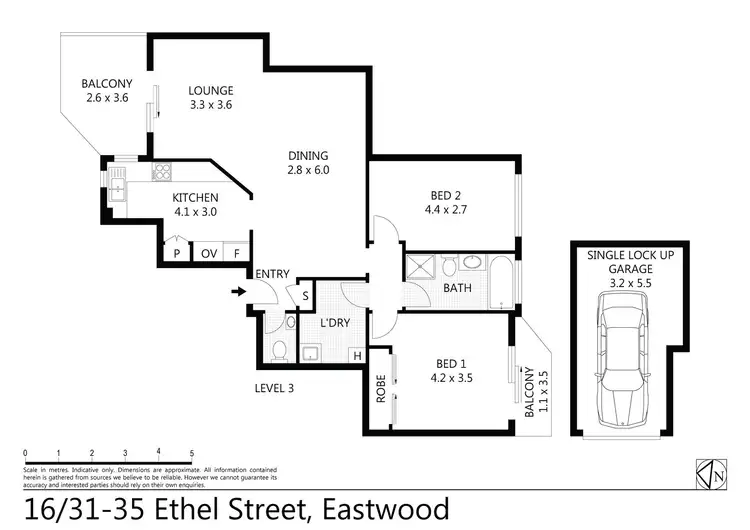 Floorplan of Homely unit listing, 16/31-35 Ethel Street, Eastwood NSW 2122