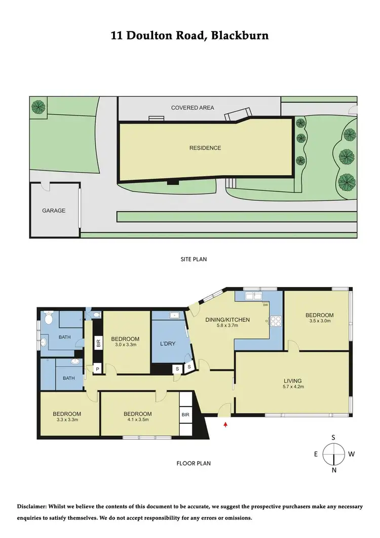 Floorplan of Homely house listing, 11 Doulton Road, Blackburn VIC 3130