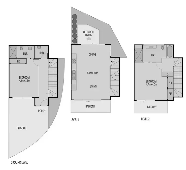 Floorplan of Homely townhouse listing, 21/24 Craig Street, Keilor East VIC 3033