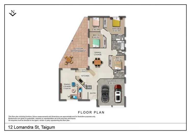 Floorplan of Homely house listing, 12 Lomandra Street, Taigum QLD 4018