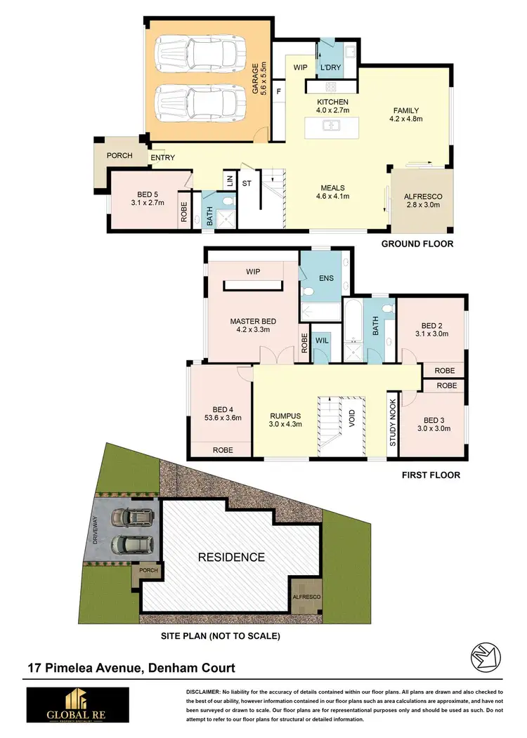 Floorplan of Homely house listing, 17 Pimelea Ave, Denham Court NSW 2565