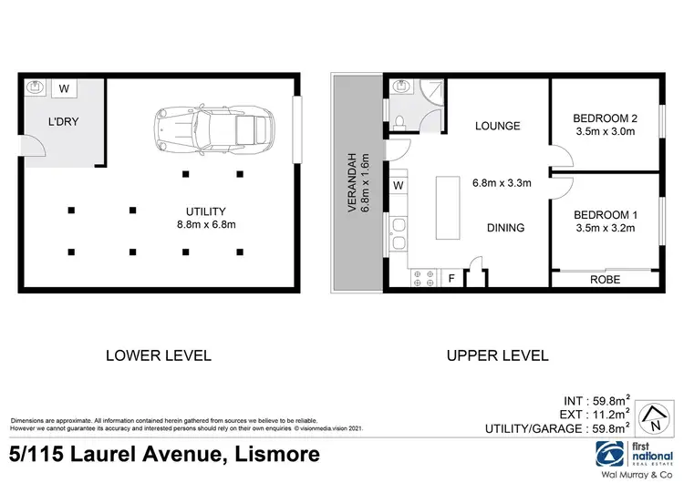 Floorplan of Homely unit listing, 5/115 Laurel Avenue, Lismore NSW 2480